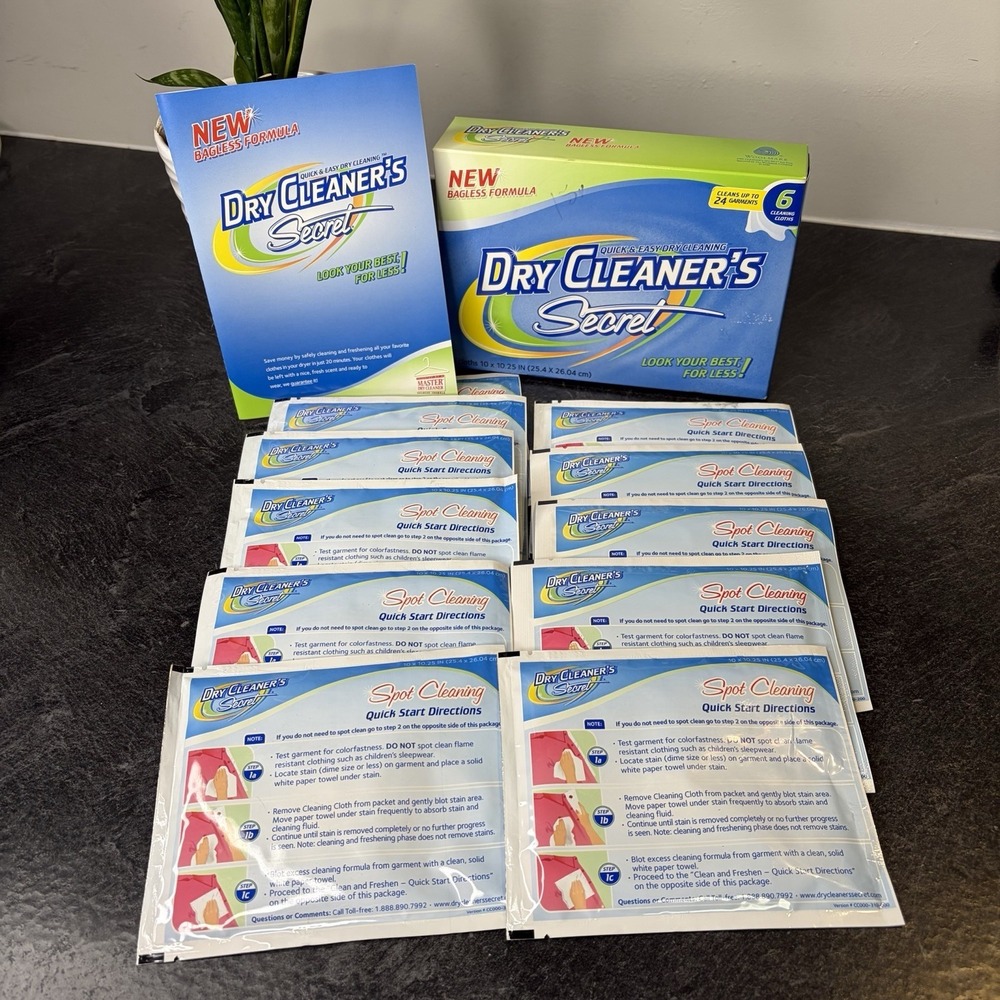Dry Cleaner's Secret 11 Sheets Bagless Formula Discontinued - Home Dry Clean